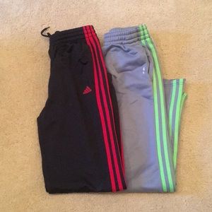 2 pack Adidas pants, size 8-10